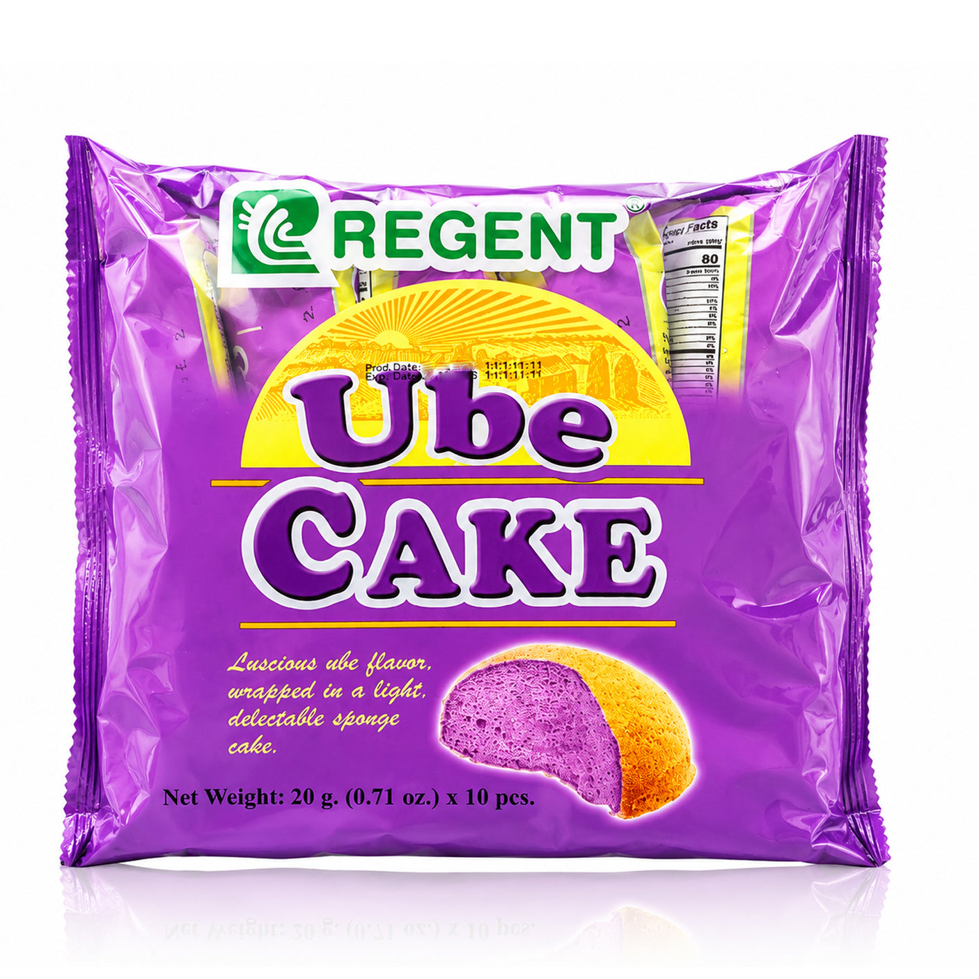Regent Ube Cake - 20g x 10 Pcs