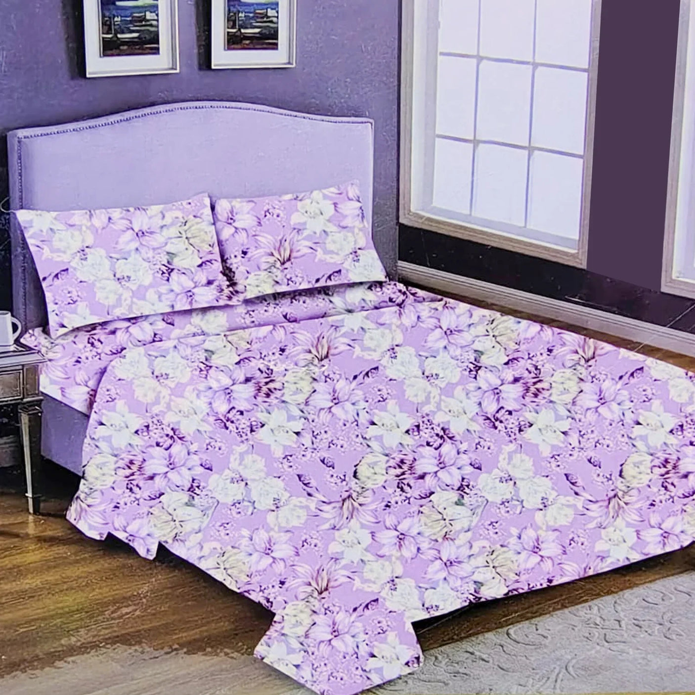 Active High Quality Bed Sheet With One Pillow Cover - 150 x 230 CM