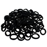 Black Color Tiny Seamless Elastic Hair Bands - 40Pcs