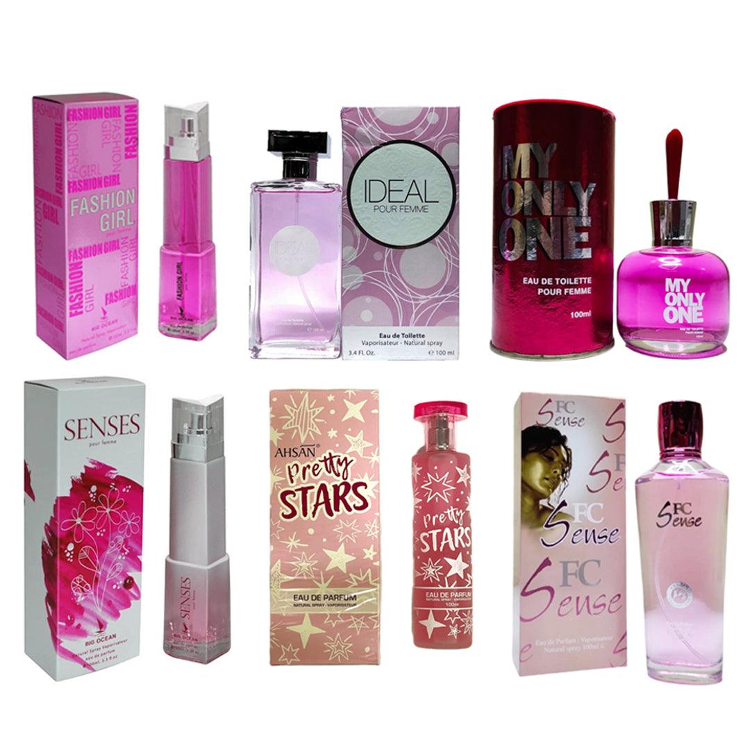 Popular Women Perfumes 100ml × 6 Pcs (PR-60)