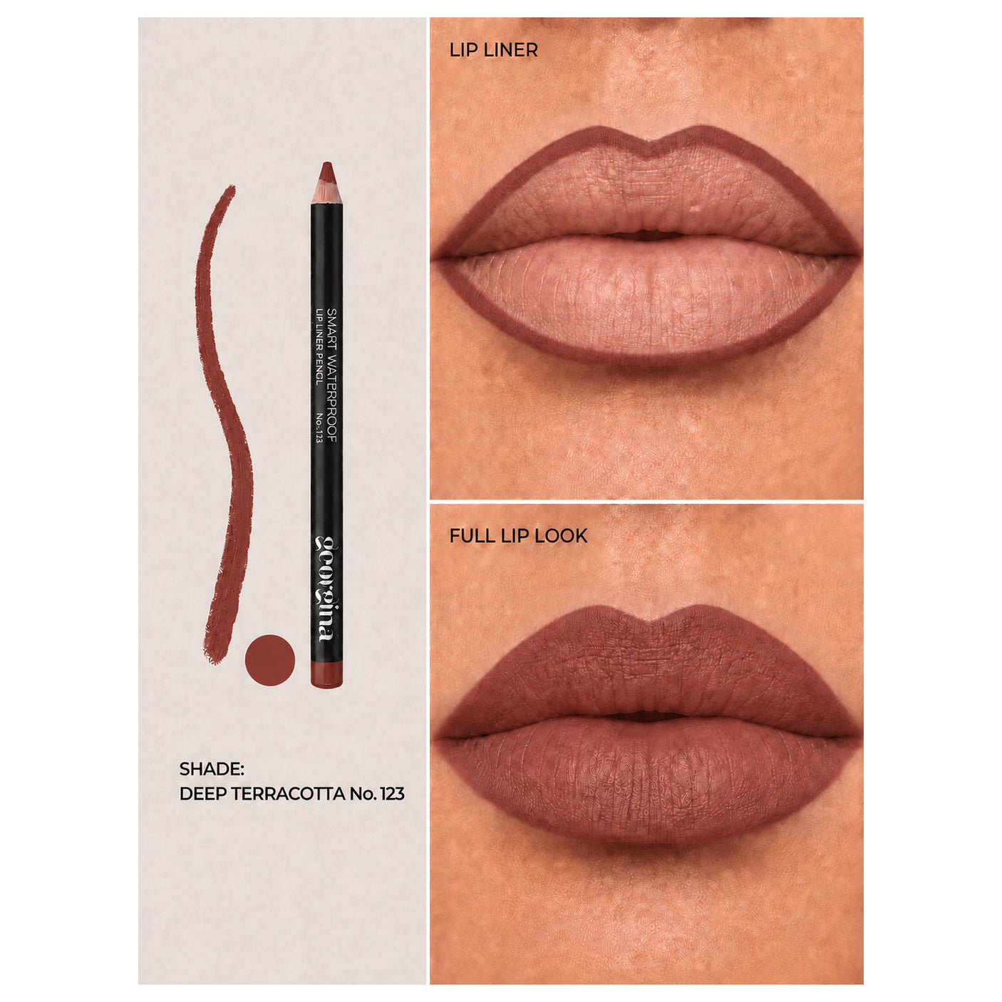 Georgina Smart Waterproof Lip Liner Pencil