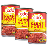 CDO Karne Norte Classic Guisado - 150g × 3Pcs
