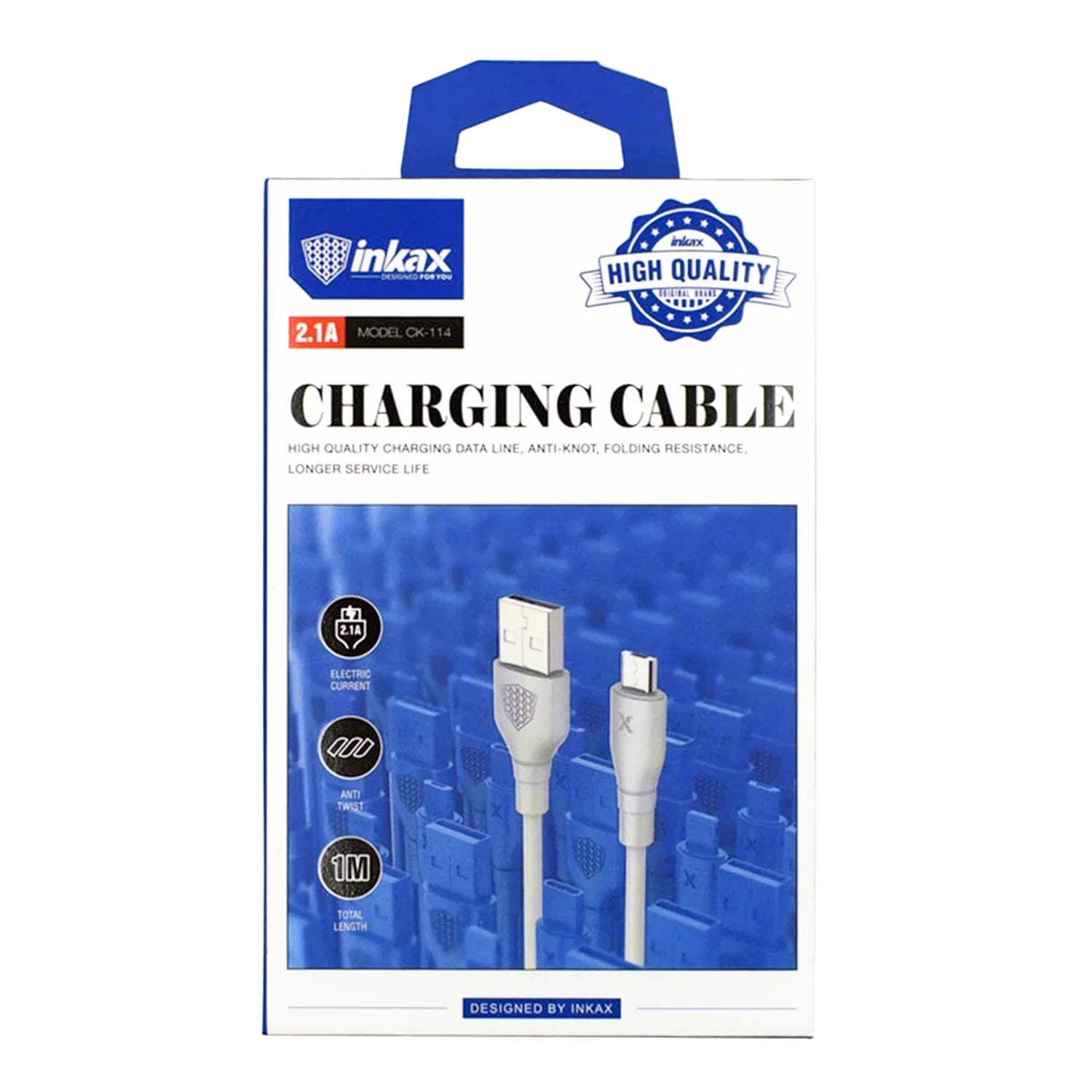 Inkax Anti-Knot Micro Charging Cable CK-114