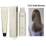 Bremod 7.17 Cold Brown Hair Color + Oxidant Cream - 100ml+100ml