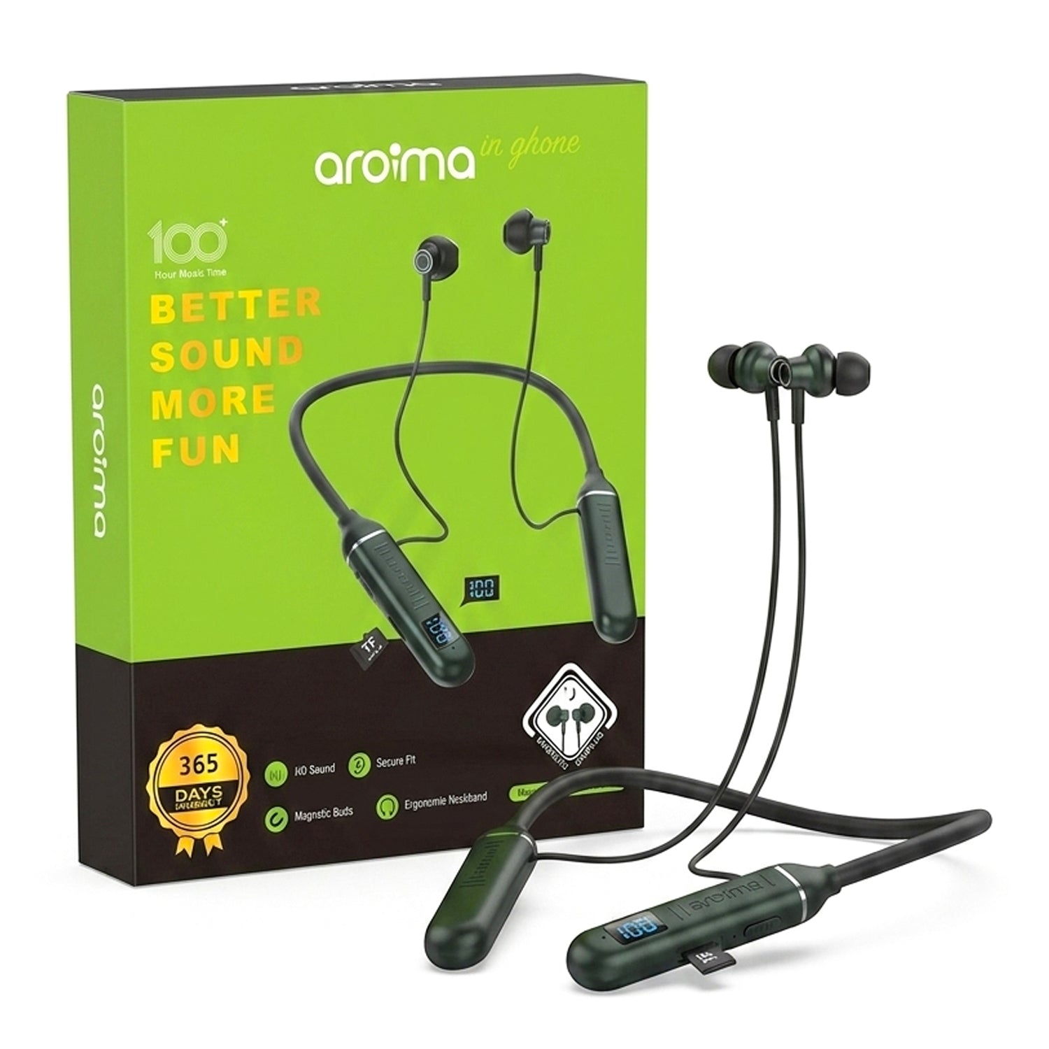 Aroima Better Sound Wireless Neckband - BT