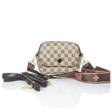 Women's Classic Design Crossbody Bag With Two Straps - 3015#