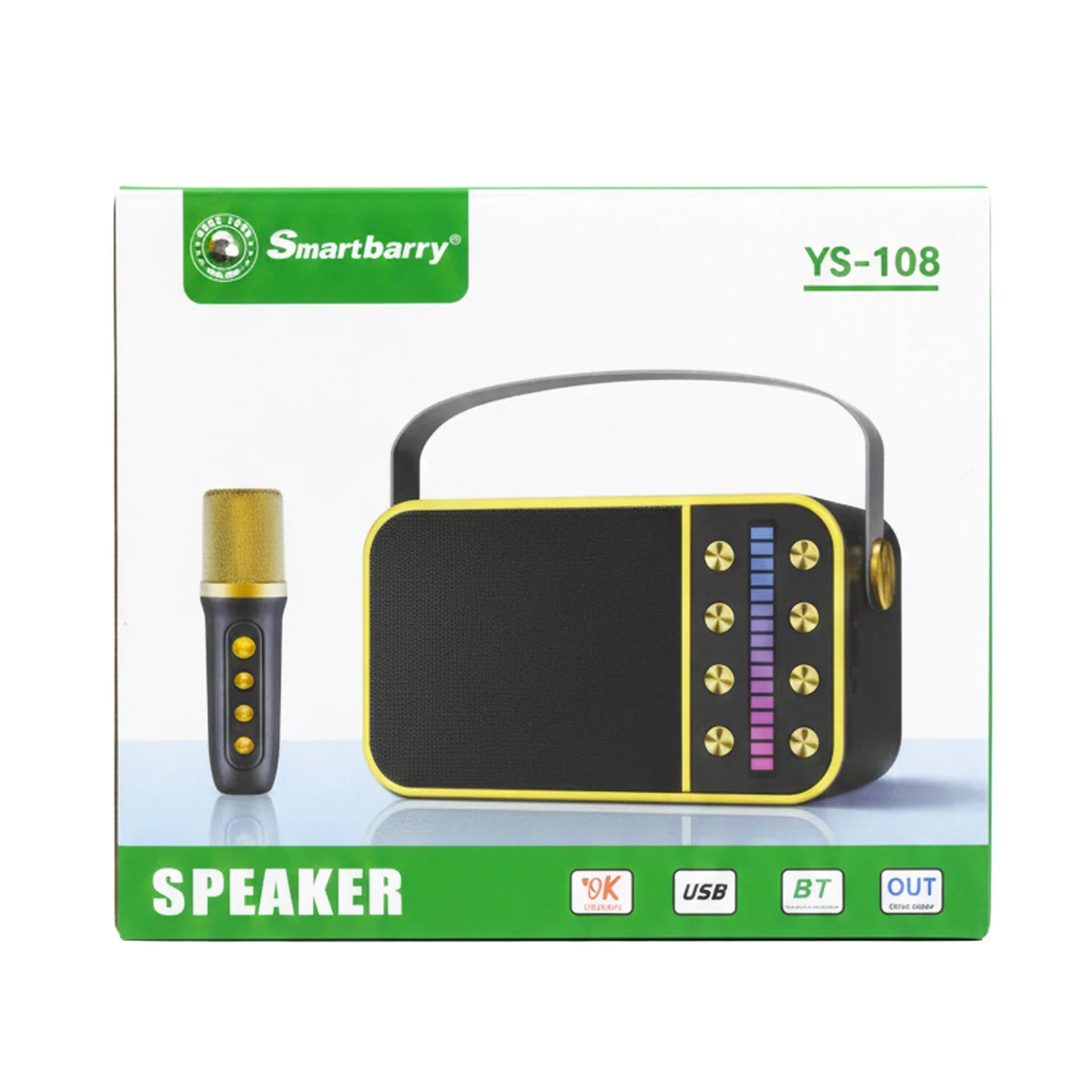 Smartbarry Portable Karaoke Speaker With Microphone YS-108