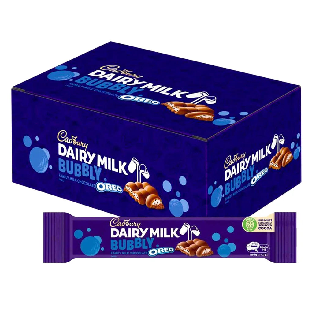 Cadbury Dairy Milk Bubbly Oreo Chocolate - 27g × 12 Packs