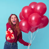 Birthday Party Decoration Balloons Maroon - 10 Pcs