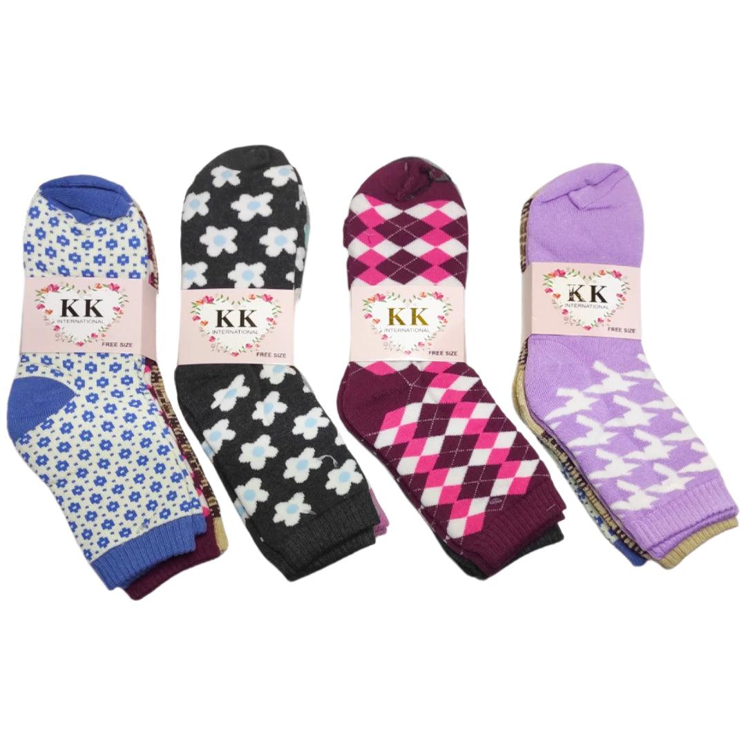 Premium Quality Breathable Warm Cotton Socks 3 Pairs MQ-075