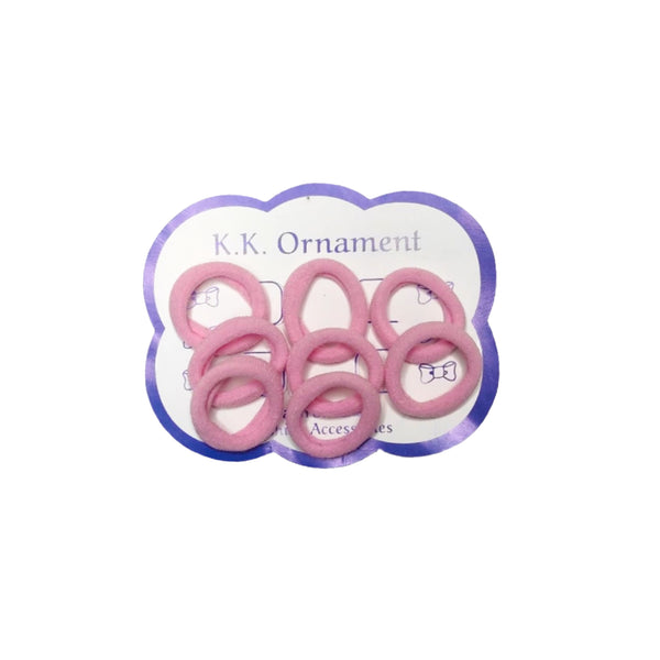 Elastic Stretch Hair Tie Rubber Bands - Pink