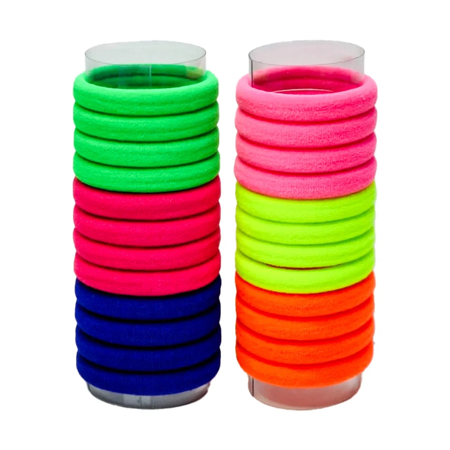أربطة مطاطية عالية الجودة بألوان متنوعة - 24 قطعة