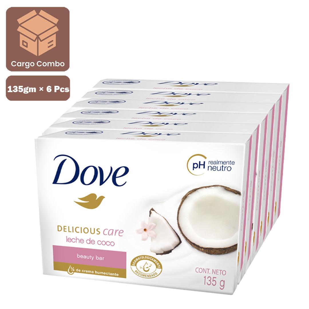 Dove Coconut Milk Beauty Soap 135gm × 6 Pcs (Offer)