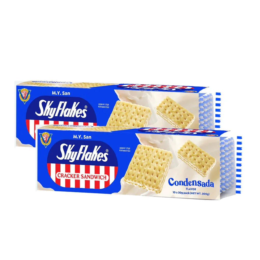 Skyflakes Cracker Sandwich Condensada 30g x 10's (1+1) Offer