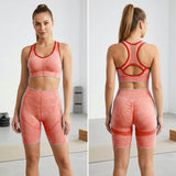 Women's Seamless High Waist Gym Fitness Yoga Wear Set - CW2081