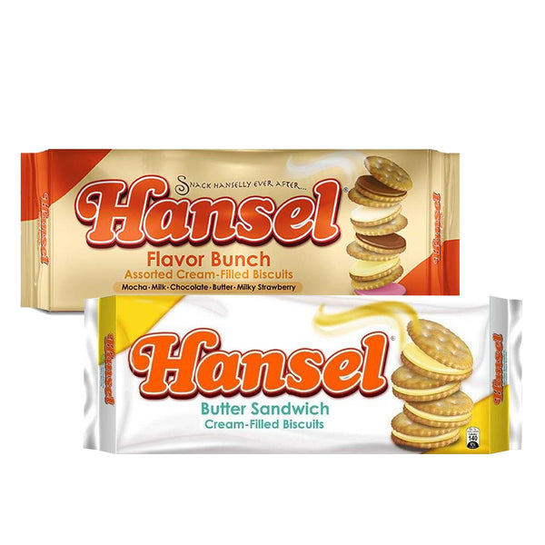 Hansel Flavor Bunch & Butter Sandwich Cream Biscuits - 310g × 2 Pcs (Promo Pack)