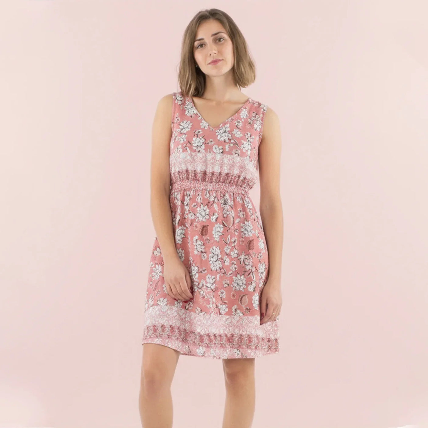 Women’s Floral Sleeveless Casual Dress