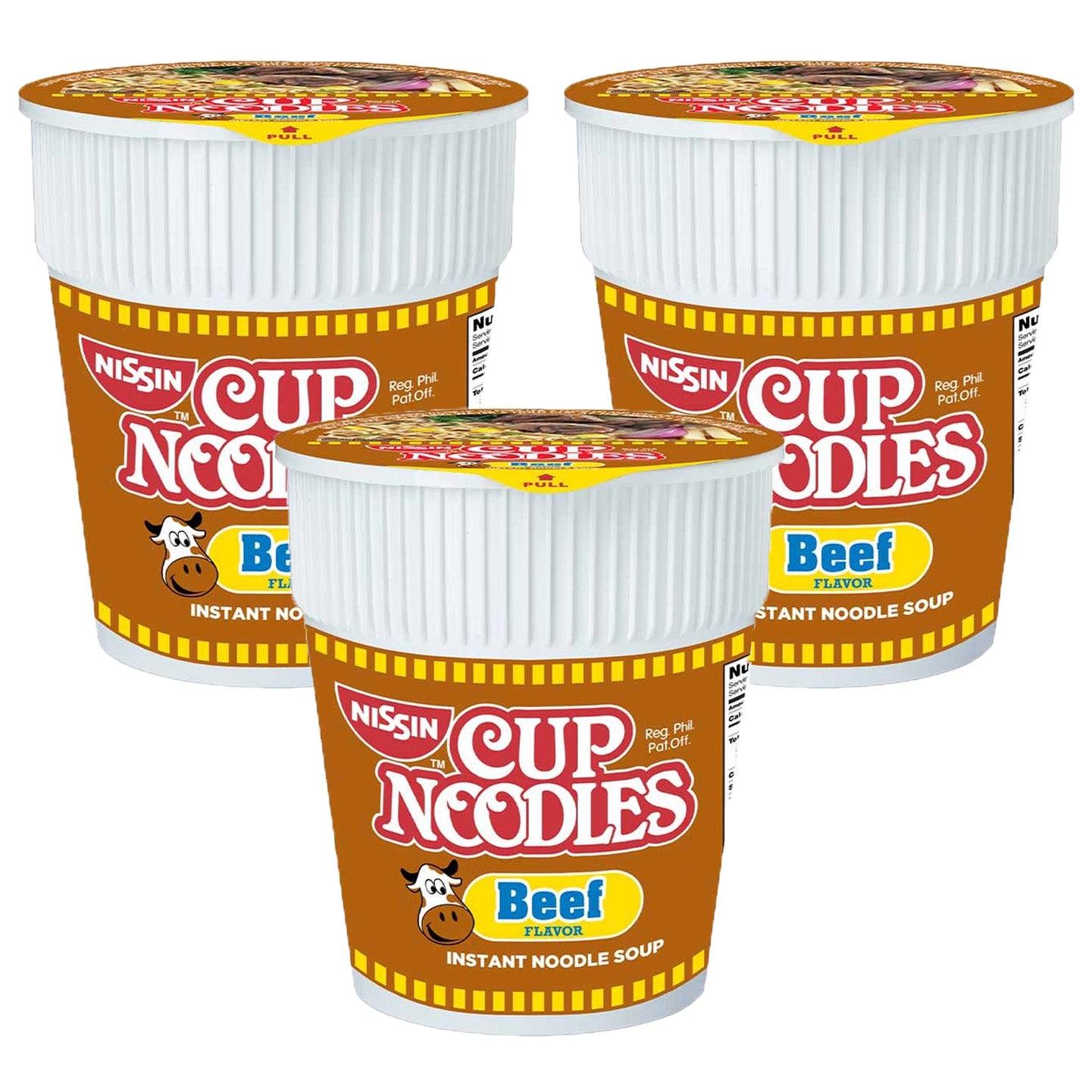 Nissins Cup Noodle Beef 60g (2+1) Offer