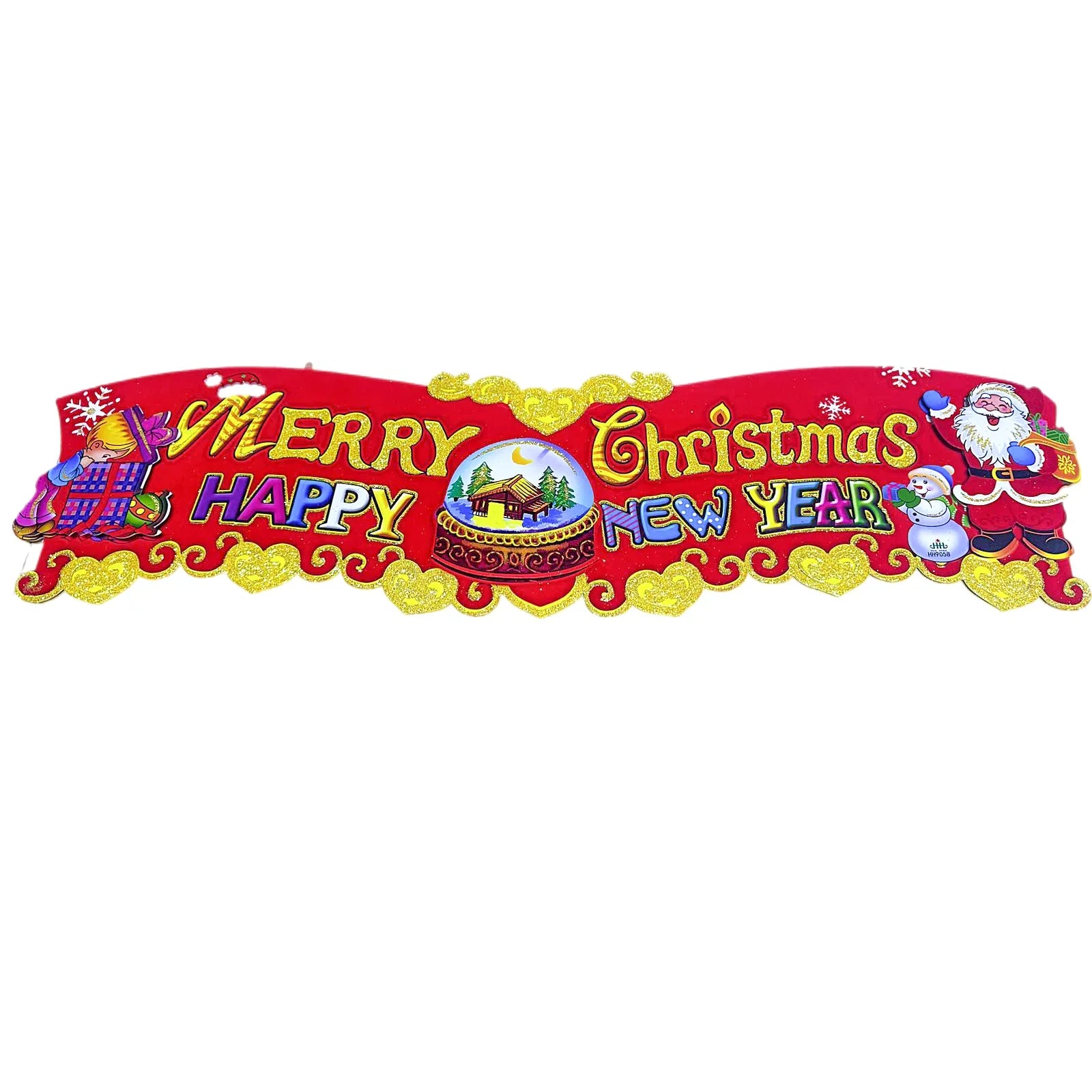 Merry Christmas Banner Wall Door Hanging Ornaments - N07N