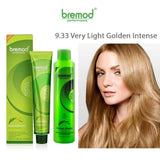 Bremod 9.33 Very Light Golden Intense Blonde Hair Color With Oxidizer - 100ml+100g