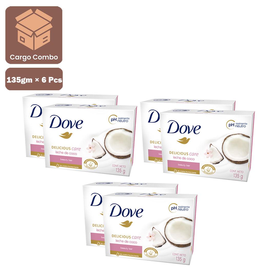 Dove Coconut Milk Beauty Soap 135gm × 6 Pcs (Offer)