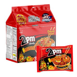 2PM Akabare Chicken Instant Noodles 2X Spicy - 5Pcs × 100g
