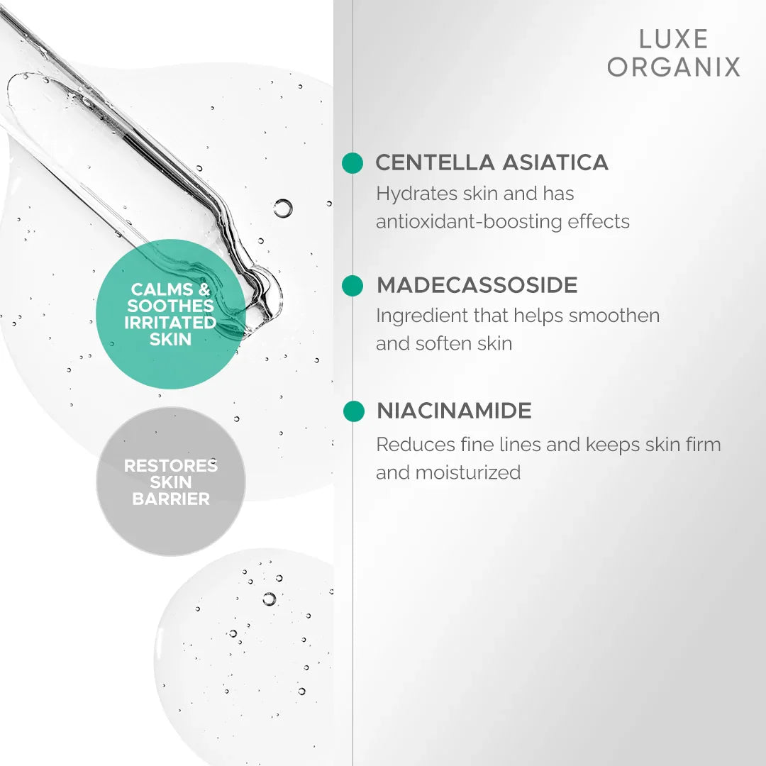 Luxe Organix Cica Rescue Gentle Brightening Serum - 30ml
