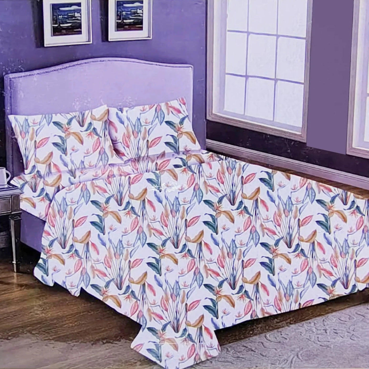 Active High Quality Bed Sheet With One Pillow Cover - 150 x 230 CM