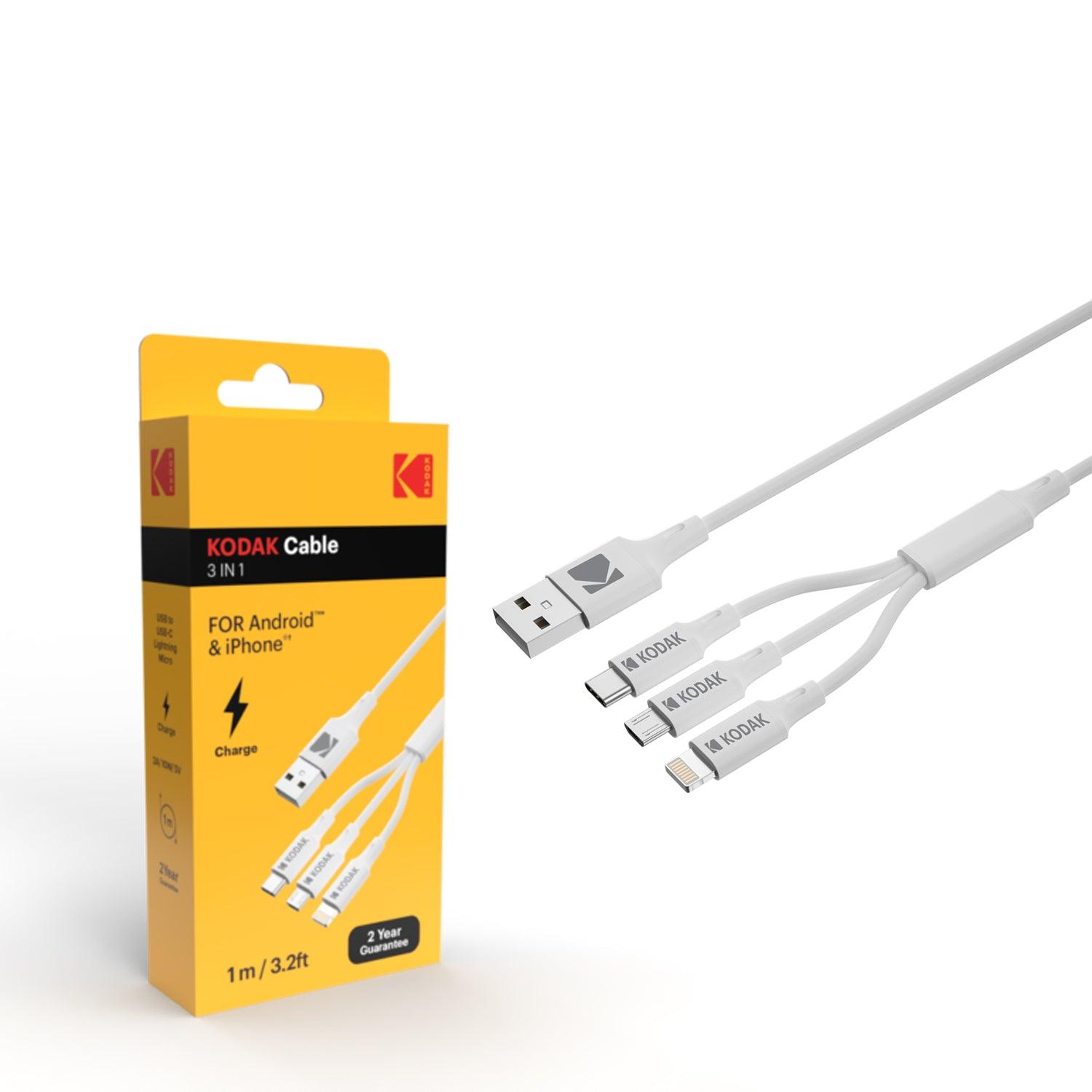 Kodak 3 In 1 Charge Cable