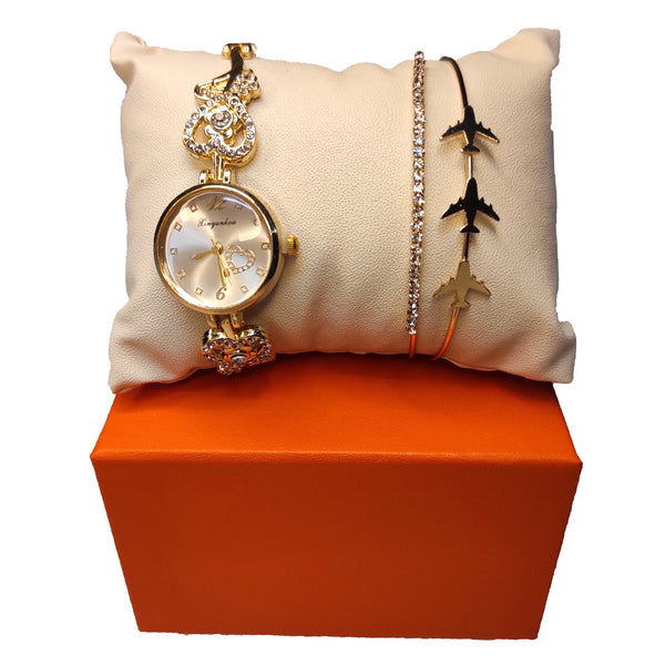 Luxury Women Wrist Watch With Bracelet - WB12