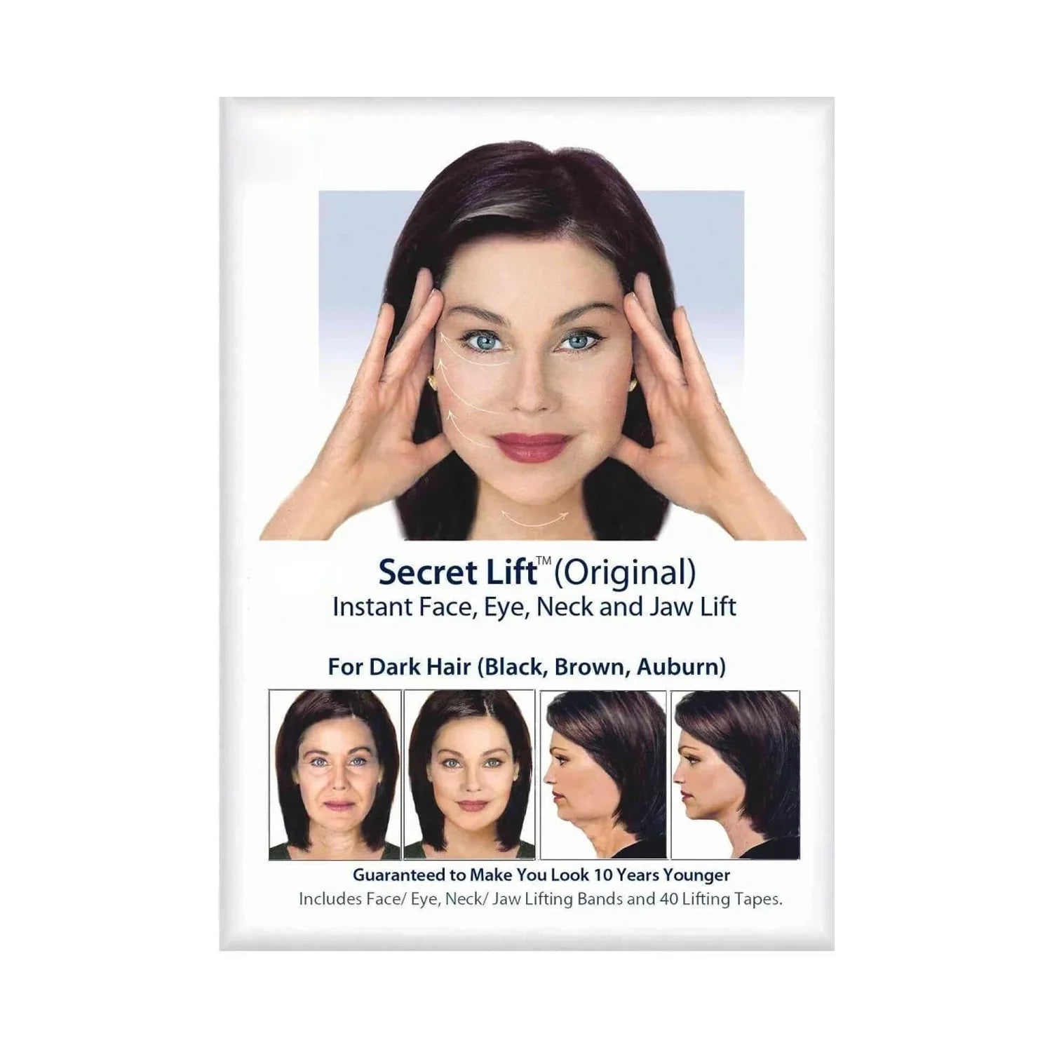 Secret Lift Neck and Eye Lift Kit Lifting Tape and Bands - 40 lifting tapes