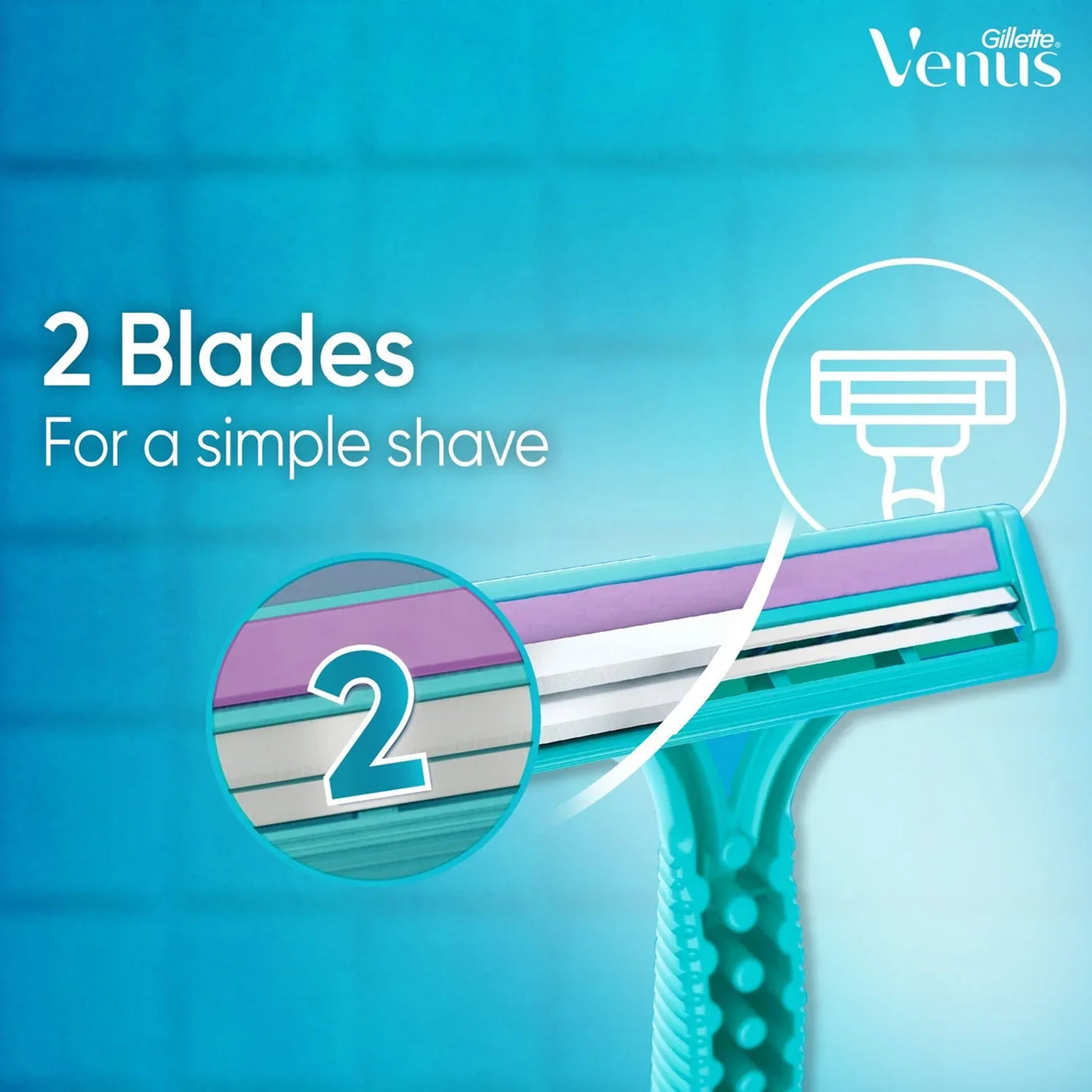 Gillette Simply Venus Women's Disposable Razor - 6 Pcs