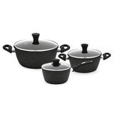 Granit Coating Non-Stick Cookware Set - 6 Pcs