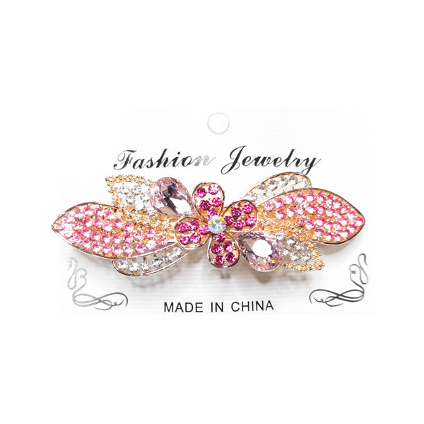 Golden Jewelry Shining Stone Hair Clip - FJ-3