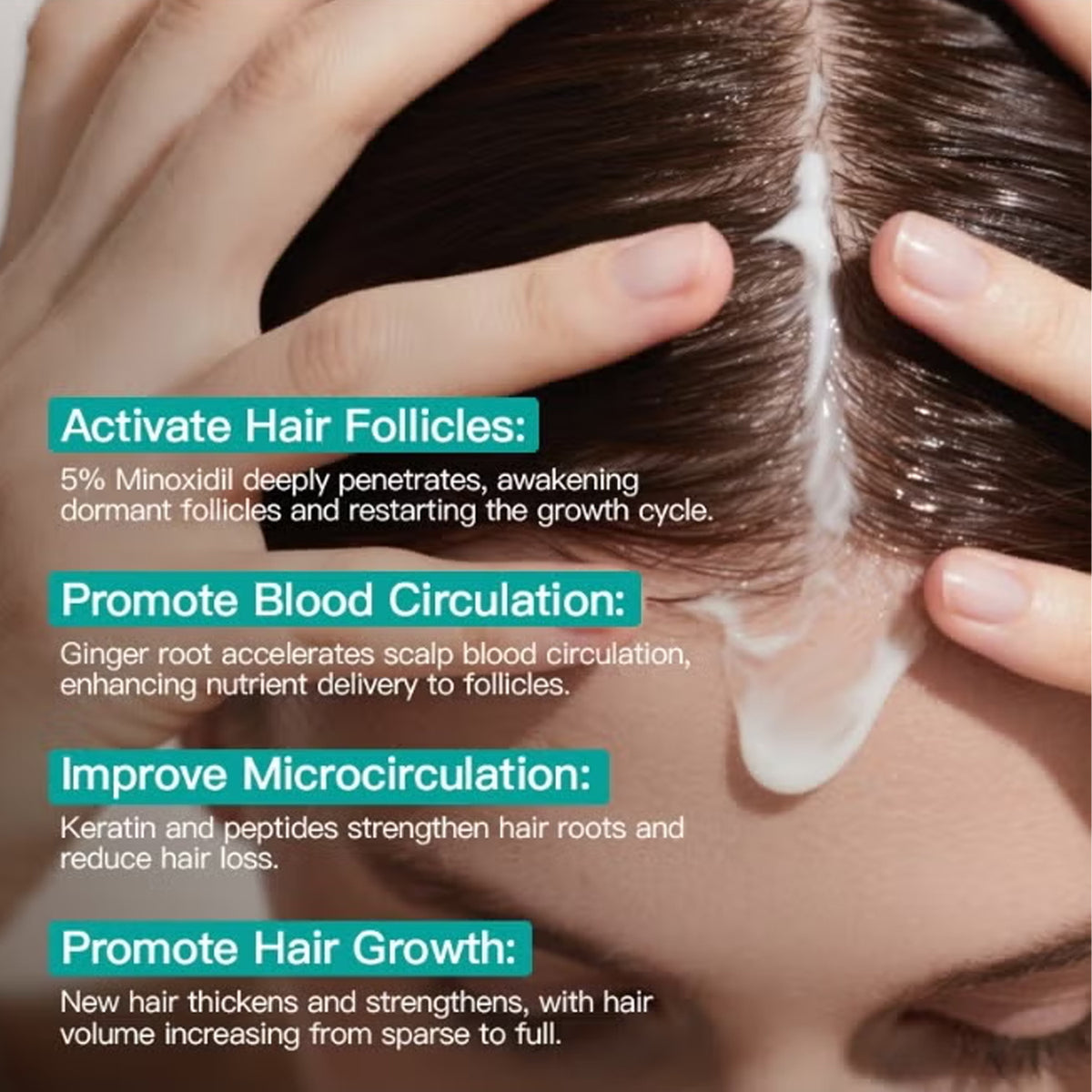 Kormesic 5% Minoxidil & Keratin Scalp Massage Cream - 100g