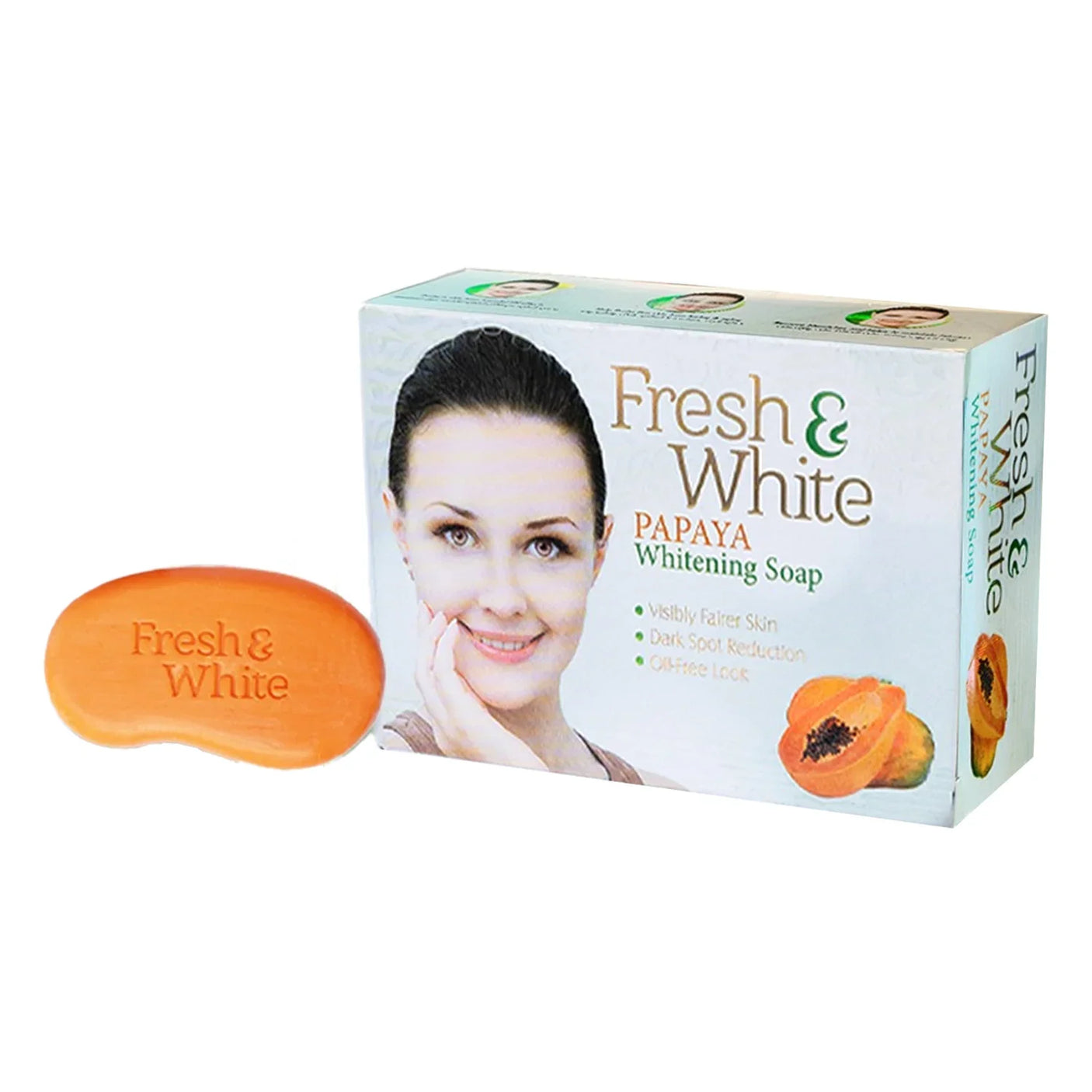 Fresh and White Papaya Brightening Soap - 80g