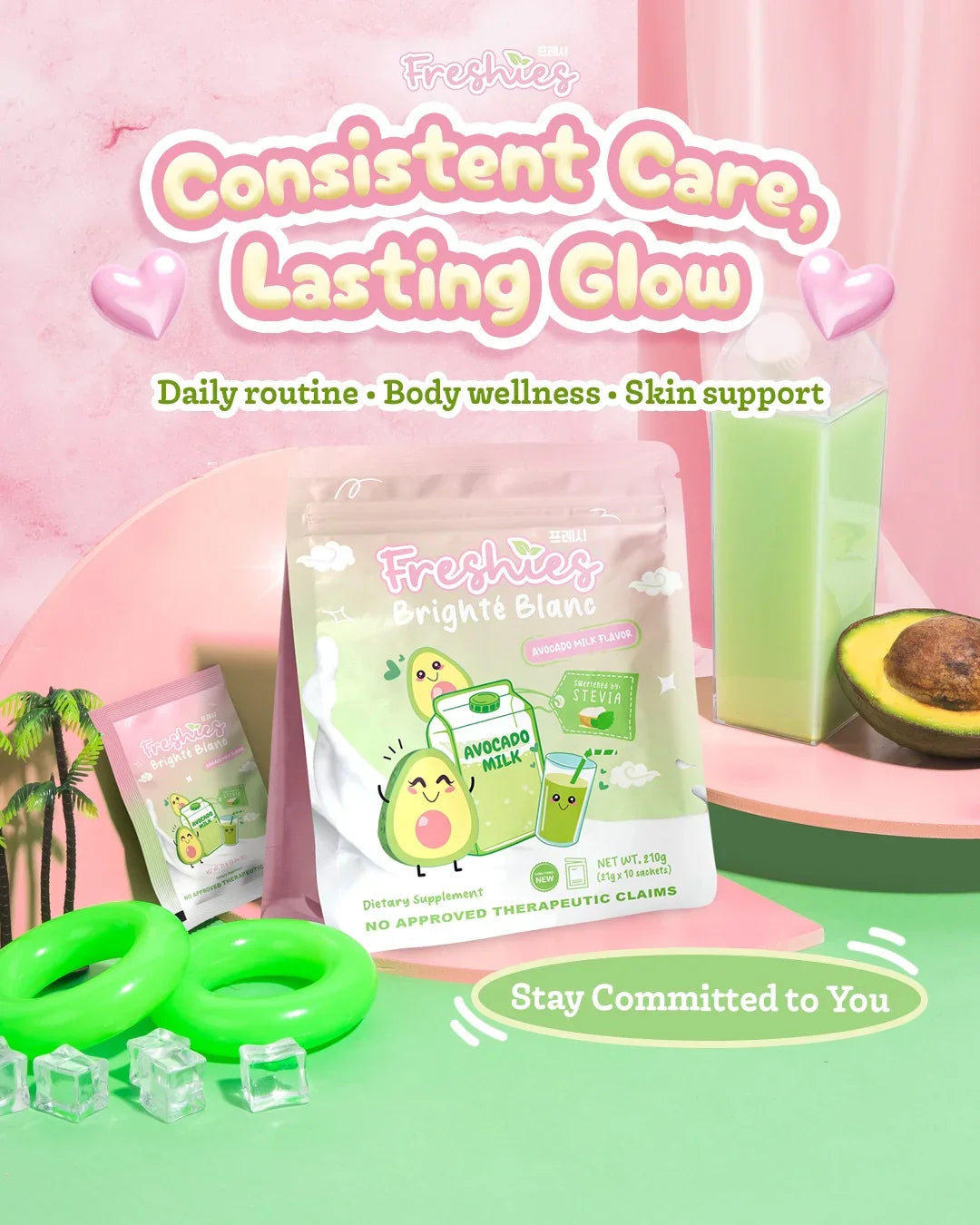 Freshies Avocado Milk - 21g × 10 Sachets