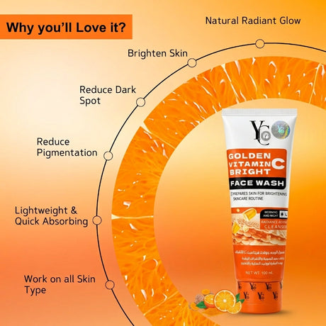 YC Golden Vitamin C Bright Face Wash - 100ml