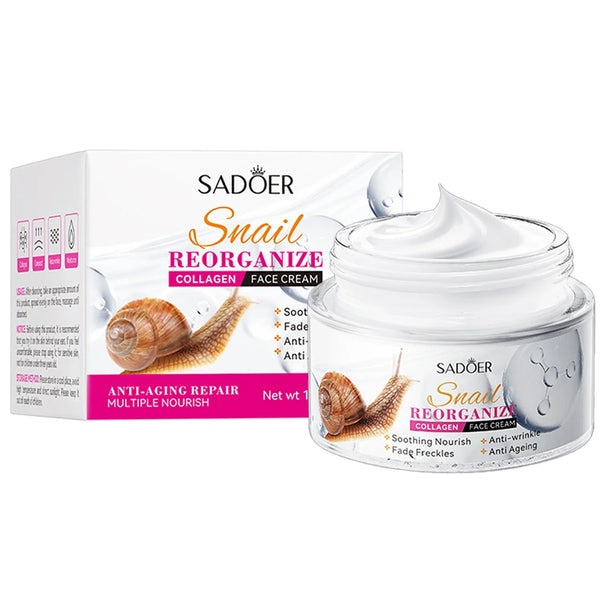 Sadoer Snail Reorganize Collagen Face Cream - 50g