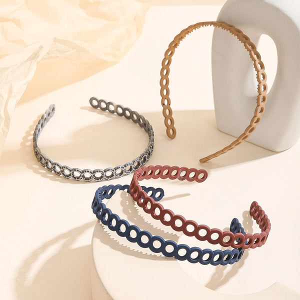 Non-Slip Circle Design Headbands Assorted Color - 1 Pcs (KT-217B-424)