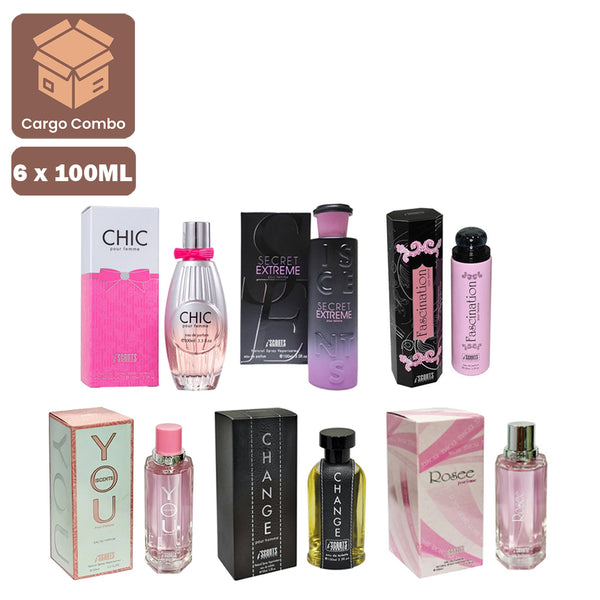 Popular Women Perfumes 100ml × 6 Pcs (PR-62)