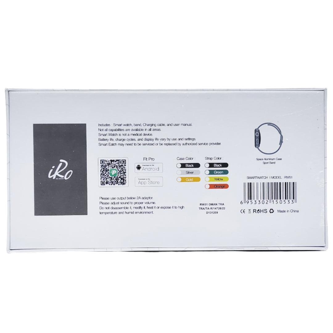 iRo Large Display Smart Watch With Double Strap - RW51