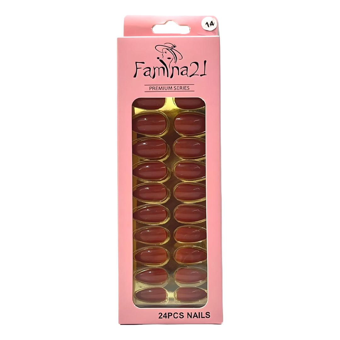 Famina21 Premium Fake Nails 24 Pcs #14