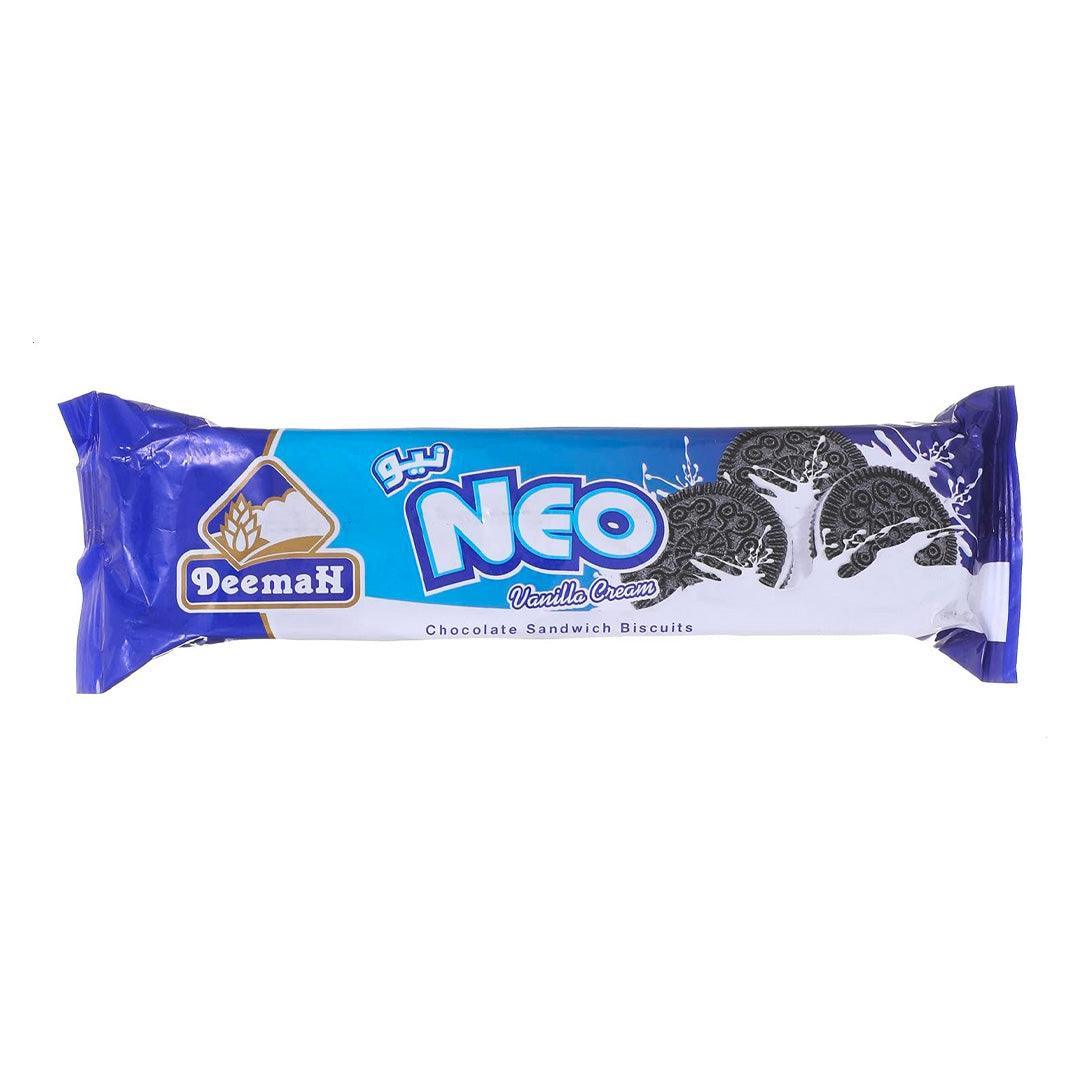 Neo Vanilla Cream & Chocolate Biscuits 90g - Deemah