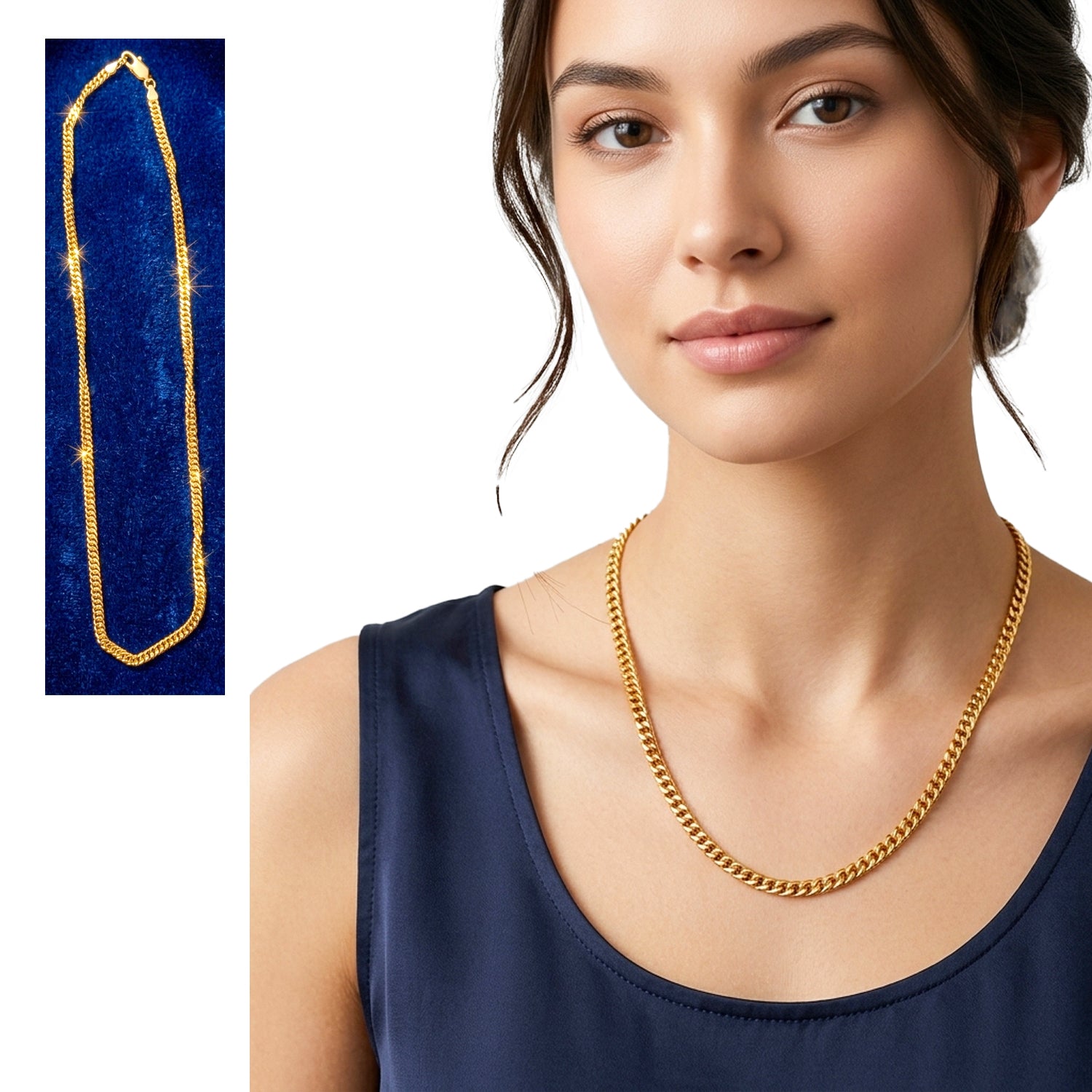 Women's High Quality Stainless Steel Gold Chain GC-02