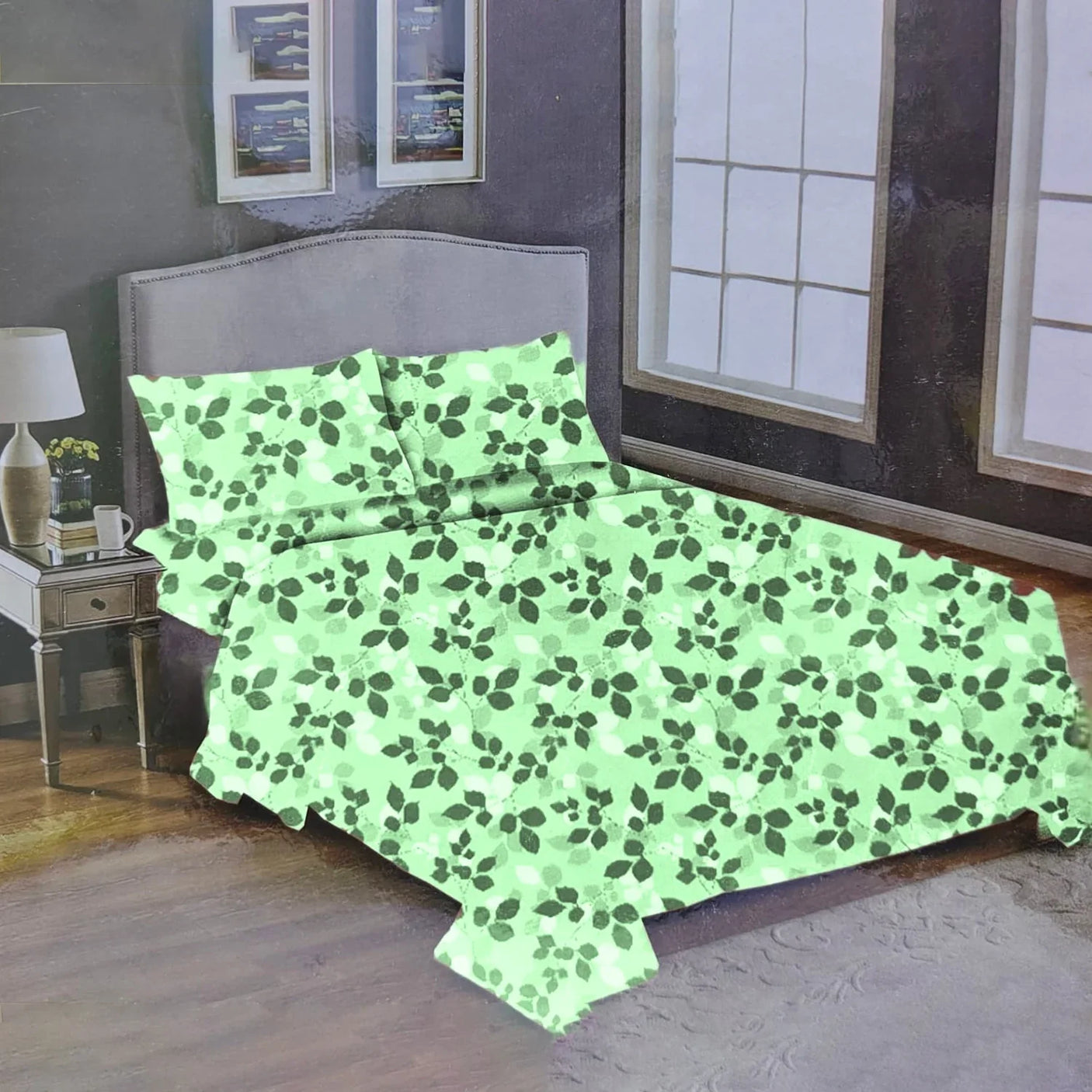 Active High Quality Bed Sheet With One Pillow Cover - 150 x 230 CM