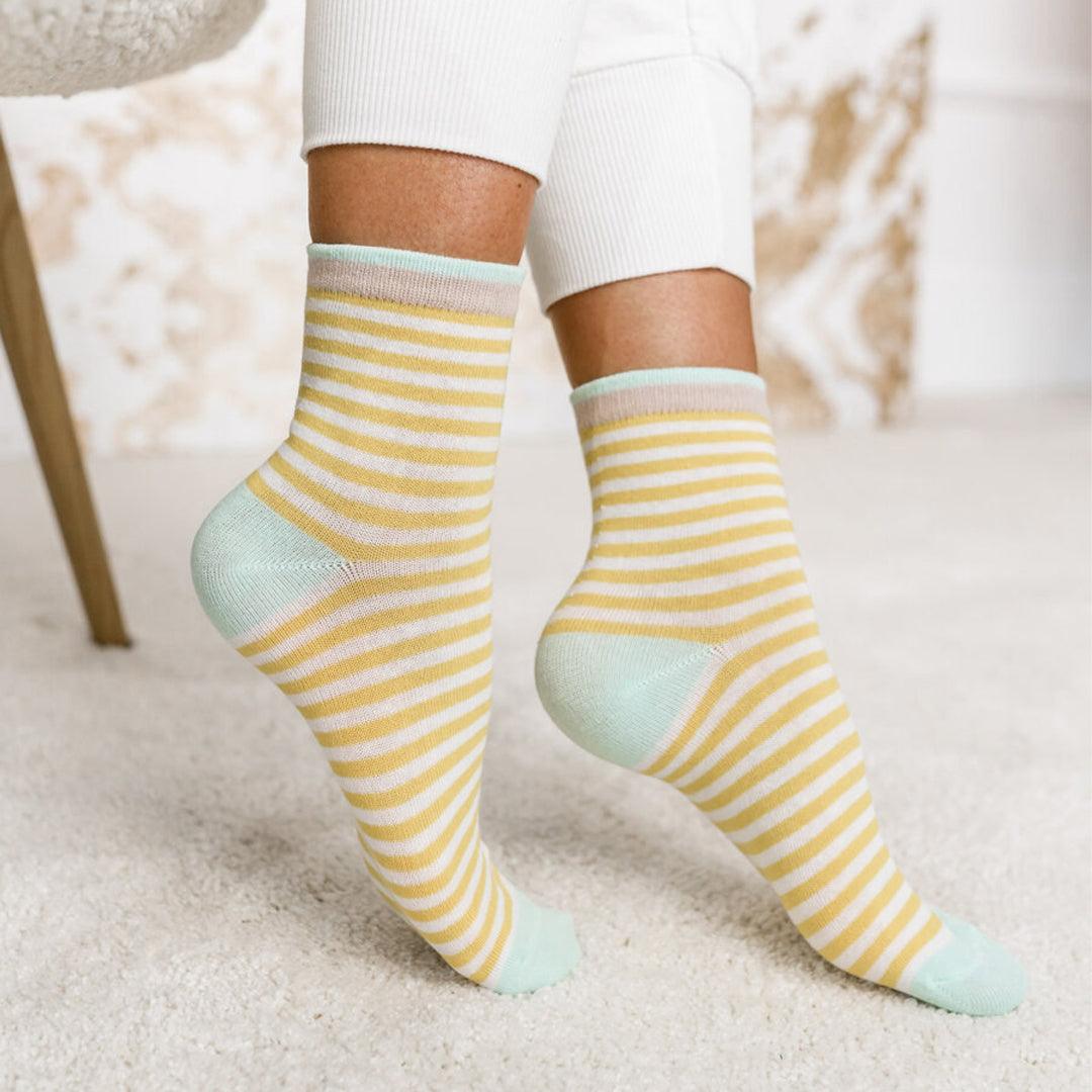 Premium Quality Breathable Cotton Socks 3 Pairs C - 012