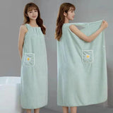 Sleeveless Quick-Dry Wearable Bath Towel