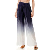 Women Casual Double Color Wide Leg Pants Z-120