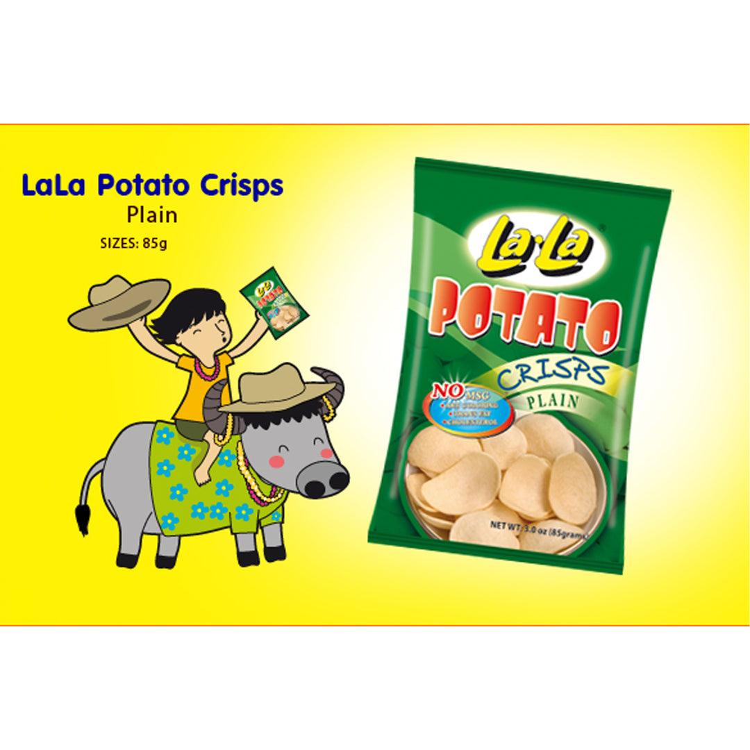 La La Potato Crisps Plain Snacks - 85g